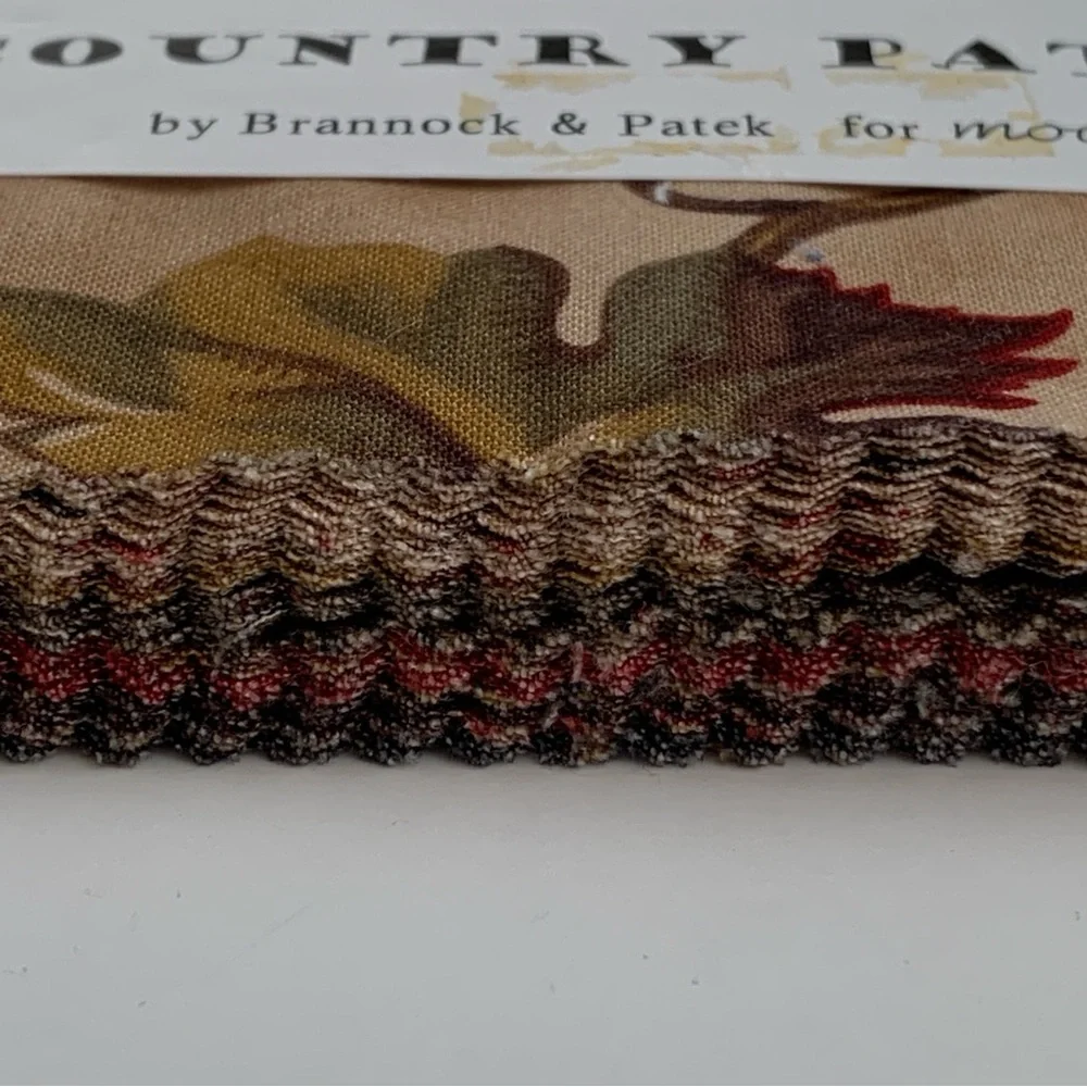 MODA Country Paths 5” Square Stacker Charm Pack Fabric Bundle 39 Pieces